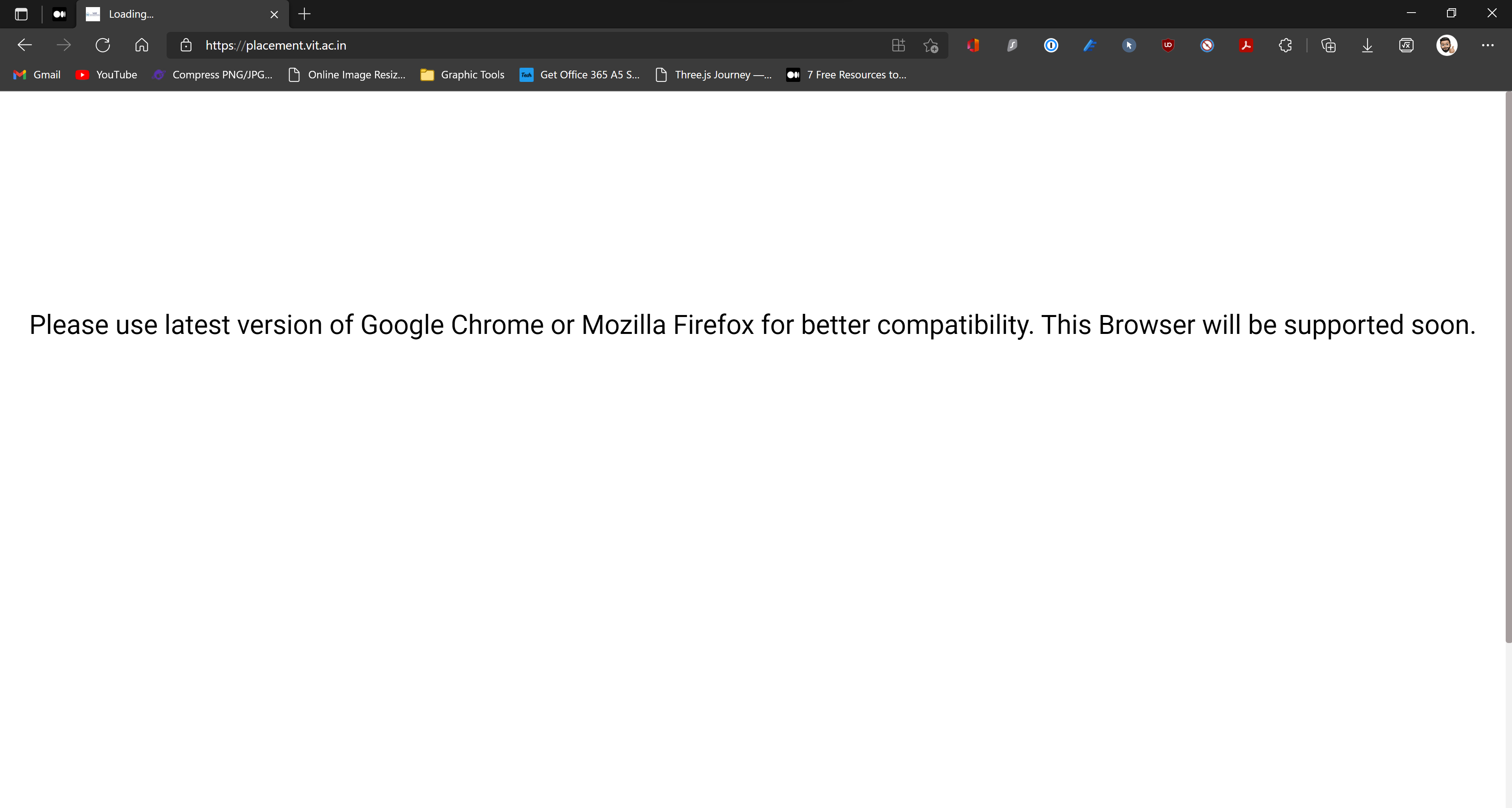 chrome based browsers not working